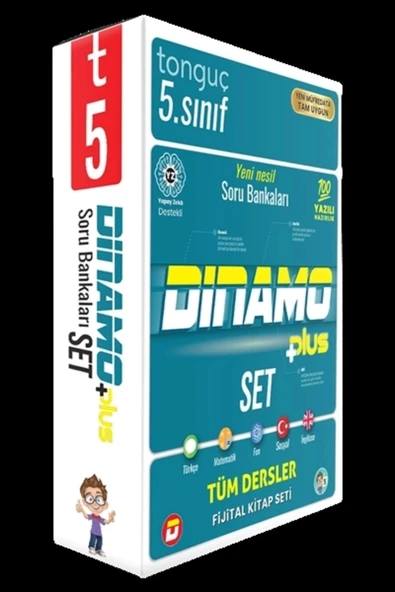 Tonguç 5.Sınıf Dinamo Tüm Dersler Soru Bankası Set +Plus ürün görseli 1
