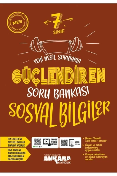 7. Sınıf Sosyal Bilgiler Güçlendi̇Ren Soru Bankasi Ankara Yayın ürün görseli 1