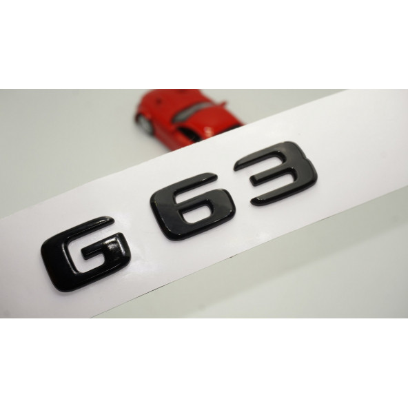 G63 Bagaj Parlak Siyah ABS 3M 3D Yazı Logo ürün görseli 1