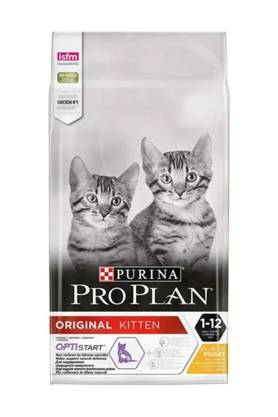 Pro Plan Kitten Original Tavuk Etli Yavru Kedi Maması 3 Kg ürün görseli 1