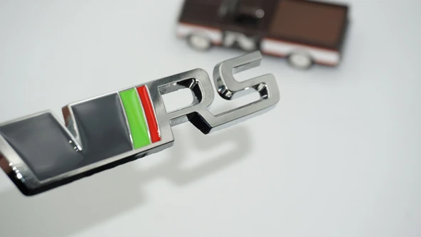 DK Tuning Skoda VRS Bagaj Gri Yeşil Krom Metal Logo Arma ürün görseli 1