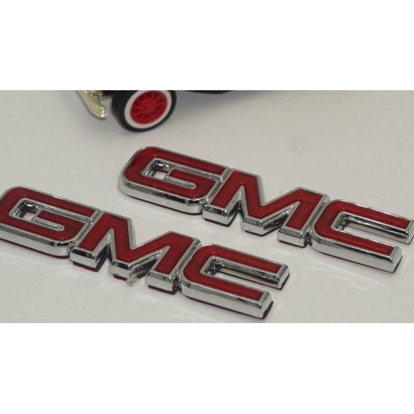 GMC 3M 3D Krom ABS Çamurluk Yanı Logo Arma Seti - Resim 4