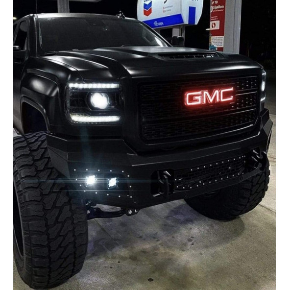 GMC 3M 3D Krom ABS Çamurluk Yanı Logo Arma Seti - Resim 5