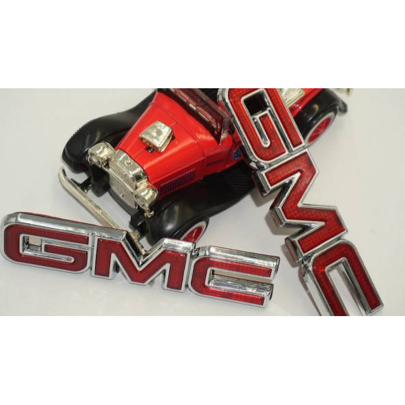 GMC 3M 3D Krom ABS Çamurluk Yanı Logo Arma Seti - Resim 6