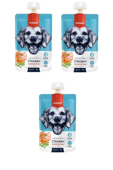 Taze Tavuklu&havuçlu Köpek Et Ezmesi 90 gr X 3 Adet ürün görseli 1