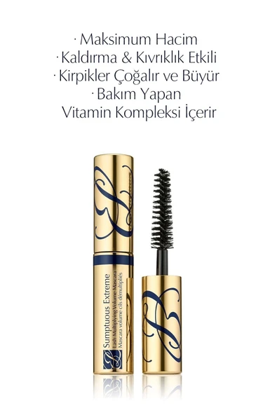 Seyahat Boy Siyah Maskara - Sumptuous Extreme Maskara - 2.8 ml, (Hacim, Kıvırma, Kaldırma) ürün görseli 1