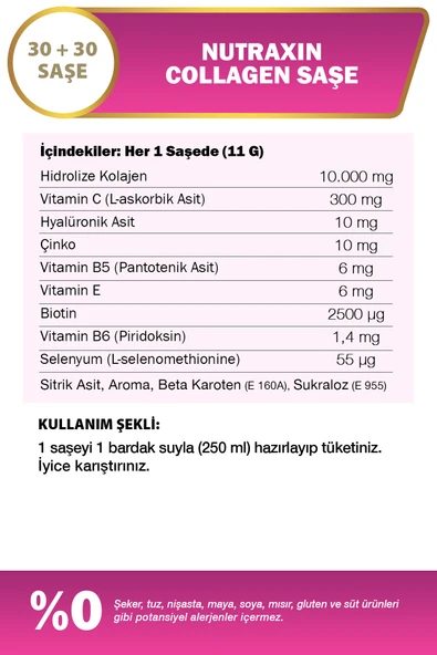 Nutraxin Collagen Gold Quality 60 Şase - Resim 3