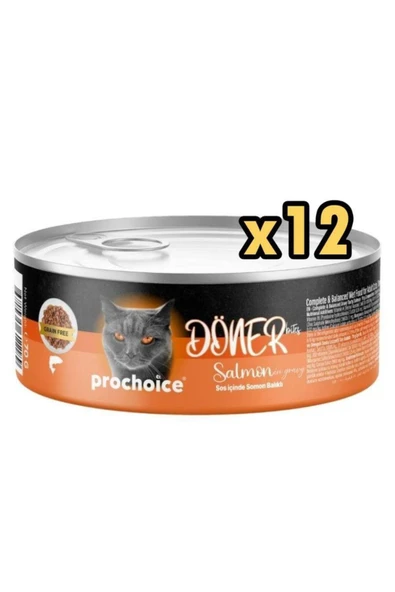 Döner Bites Somonlu Yetişkin Kedi Konservesi 70 GR x 12 Adet ürün görseli 1