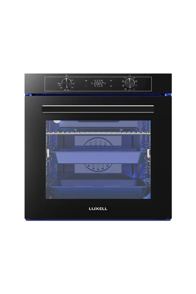 LUXELL MASTER SİYAH CAM ANKASTRE SET - Resim 2