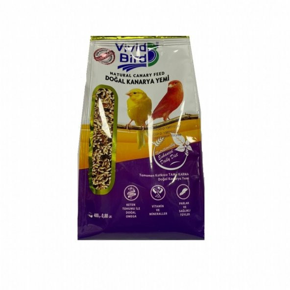 Vivid Bird Doğal Kanarya Yemi 400 Gr ürün görseli 1