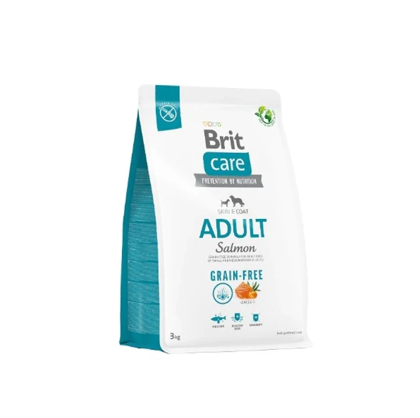 Brit Care Tahılsız Tüm Irklar İçin Somonlu Yetişkin Köpek Maması 3 Kg ürün görseli 1