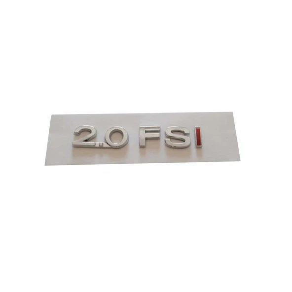 VW 2.0 FSI TEK KIRMIZI BAGAJ YAZISI LOGO ŞİLT 3C0853675B ürün görseli 1