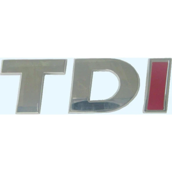 VW TDI YENİ MODEL TEK KIRMIZI BAGAJ YAZISI LOGO ŞİLT 5K0853675AP ürün görseli 1