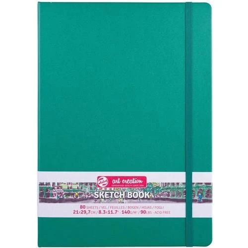 SKETCHBOOK FOREST GREEN 21X29,7CM ürün görseli 1