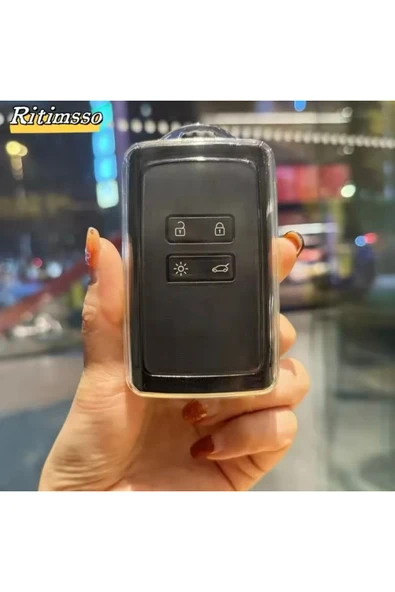 YıldızTuning Renault Captur Şeffaf Anahtar Kılıfı - Resim 2