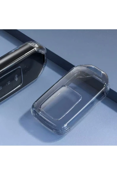 YıldızTuning Honda Civic FC5 FK7 HRV CRV City Keyless Şeffaf-Füme Anahtar Kılıfı ürün görseli 1