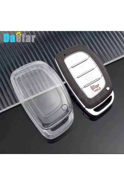 YıldızTuning Hyundai Bayon Elantra IX35 I20 I30 I40 Accent Sustasız Şeffaf Anahtar Kılıfı ürün görseli 1