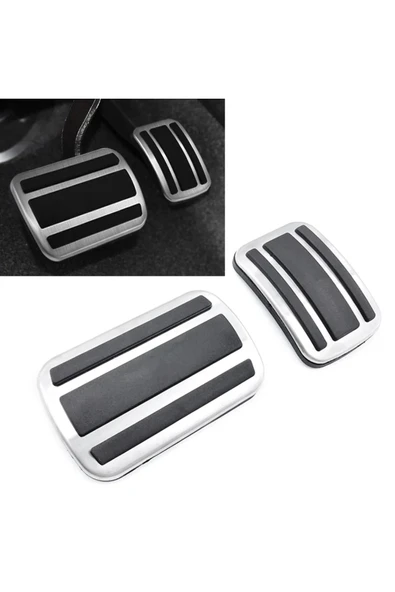 YıldızTuning Peugeot,citroen,ds Krom Pedal Seti Otomatik Vites [%100 Uyumlu] ürün görseli 1