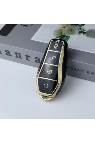 YıldızTuning BYD Dolphin Siyah-Gold Anahtar Kılıfı ürün görseli 1