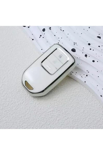 YıldızTuning City Exclusive Anahtarsız Çalıştırma Beyaz-Silver Anahtar Kılıfı ürün görseli 1