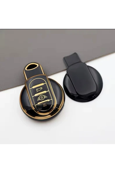 YıldızTuning Mini Cooper R59 Siyah-Gold Anahtar Kılıfı ürün görseli 1