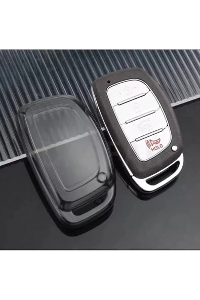 YıldızTuning Hyundai IX35 Sustasız Şeffaf-Füme Anahtar Kılıfı ürün görseli 1