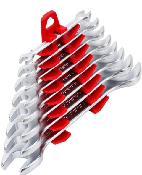İzeltaş 8'li Açık Ağız Anahtar Takımı Kısa Boy - 0100002108 ürün görseli 1