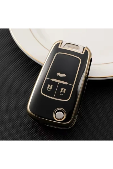 YıldızTuning Chevrolet Cruze Siyah Gold Anahtar Kılıfı ürün görseli 1