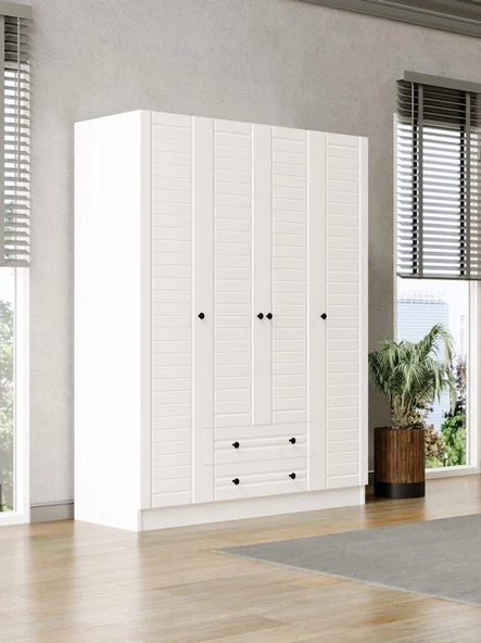 Kuzeylife Elegante 4 Kapılı Gardırop 183 Cm ürün görseli 1