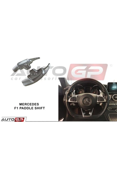 AEM AUTOGP Mercedes w176 direksiyon f1 vites kulakçık paddle shift gri ürün görseli 1