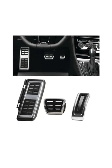 Otobestto Plus Oto Aksesuar Seat Leon 2013-2019 Uyumlu Otomatik Pedal Seti Orjinal Vidasız Geçirmeli ürün görseli 1