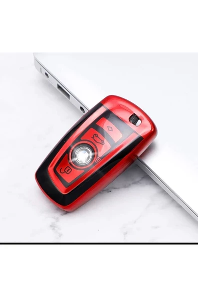 YıldızTuning Bmw 4 Serisi F32 Anahtar Kılıfı Parlak Kırmızı Renk ürün görseli 1