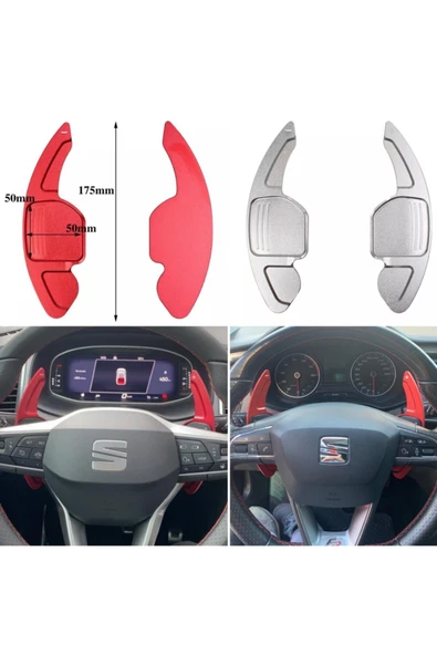 vagmarket Seat Leon F1 Kulakcıkları Kırmızı Renk 2013-2024 ürün görseli 1
