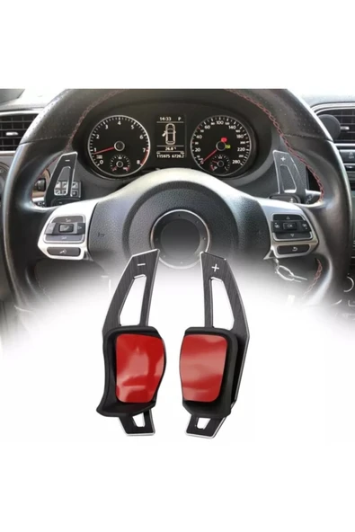 YıldızTuning Polo 6r Gti F1 Paddle Shifter Kulakçık Siyah Renk ürün görseli 1