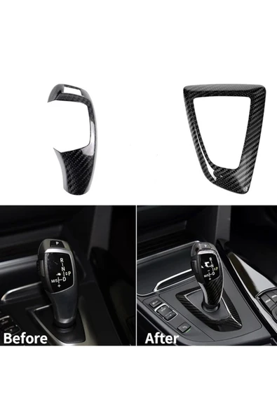 YıldızTuning Bmw F20 F30 F22 F36  Karbon Vites + Vites Alt Kaplaması Seti ürün görseli 1
