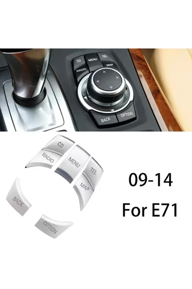 YıldızTuning BMW X6 E71 Joyistik Tuş Kaplaması Çerçeve 2010-2014 ürün görseli 1