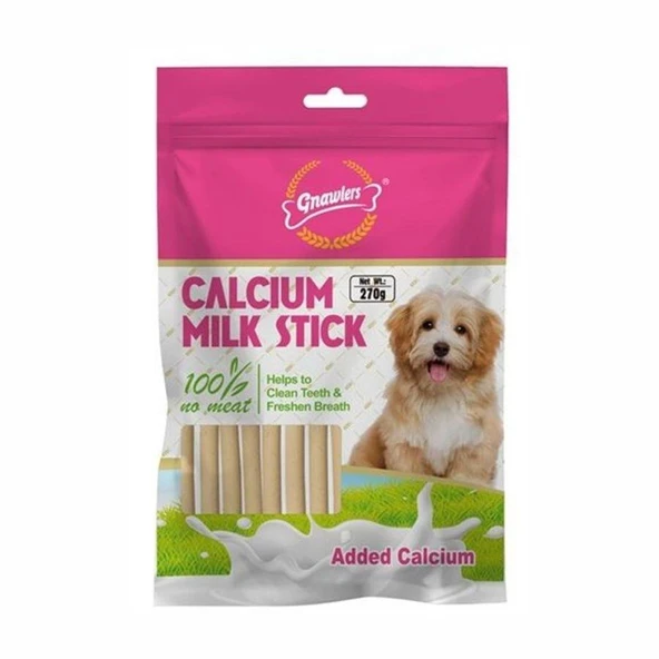 Gnawlers Kalsiyumlu Sütlü Stick Köpek Ödül Kemiği 270 gr ürün görseli 1