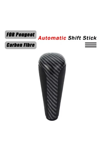 YıldızTuning Peugeot 408 Otomatik Karbon Vites Topuzu Aksesuar 2010 - 2020 ürün görseli 1