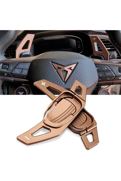 YıldızTuning Cupra Formentor F1 Kulakçık Bronz Vites Pedalı Shifter Metal ürün görseli 1