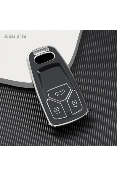 YıldızTuning Audi S4 Sustasız Anahtar Kılıfı Siyah Renk ürün görseli 1