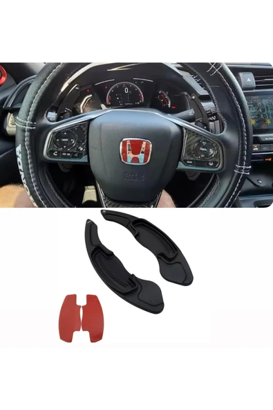 YıldızTuning Honca Civic FC5 FC8 FK5 Siyah F1 Kulakçık Pedal Shifter 2016-2021 ürün görseli 1