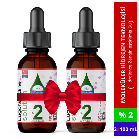 Dolar Kimya Lugol İyot Çözeltisi %2 - 2x100 mL (Cam Damlalıklı Şişe) ürün görseli 1