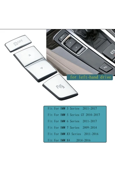 YıldızTuning Bmw 7 Serisi Esp Mod Park Sensörü Tuş Kaplaması Vites kenarı 2009-2014 ürün görseli 1