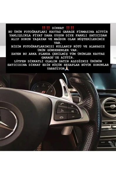 kaytaz MERCEDES 2015+ F1 KULAKÇIK PADDLE SHİFT GÜMÜŞ W205 W213 W117 W176 ürün görseli 1