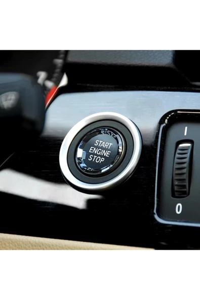 YıldızTuning Bmw X6 Serisi E71 Kristal Start Stop Tuşu Siyah 2007-2014 ürün görseli 1