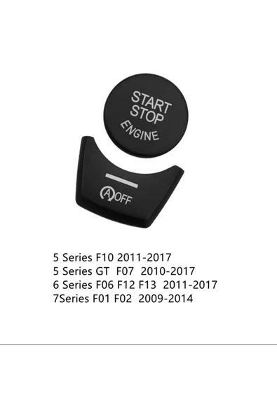 YıldızTuning Bmw X3 Start Stop Tuş Yenileme Siyah 2011-2016 ürün görseli 1