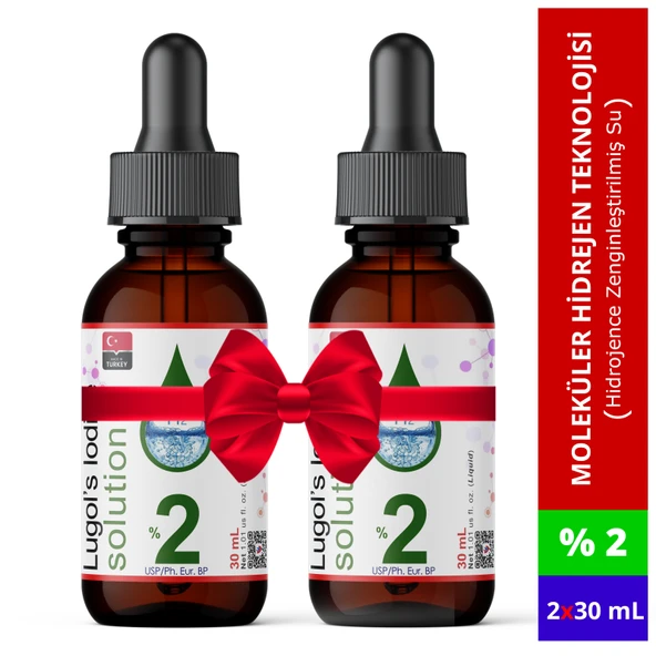 Dolar Kimya Lugol İyot Çözeltisi %2 - 2x30 mL (Cam Damlalıklı Şişe) ürün görseli 1