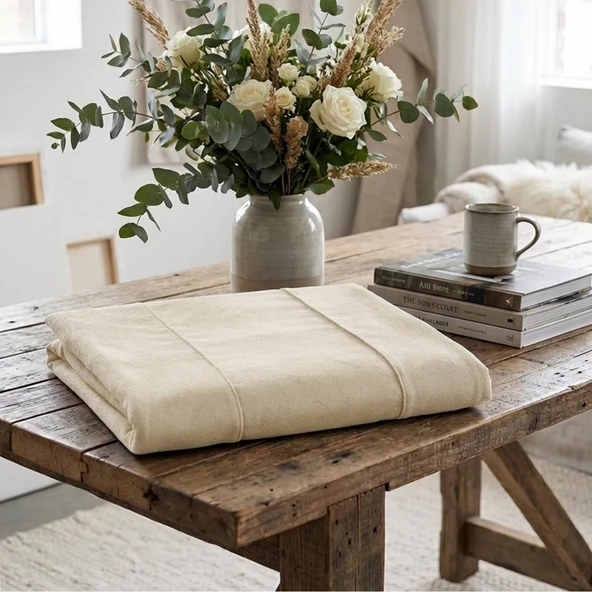 Başlık Kılıfı, Lavinya Yatak Başlık Kılıfı Krem 100x60 cm ürün görseli 1
