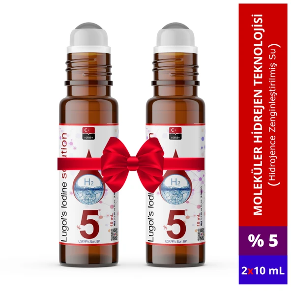 Dolar Kimya Lugol İyot Çözeltisi %5 - 2x10 mL (Roll-On Şişe) ürün görseli 1
