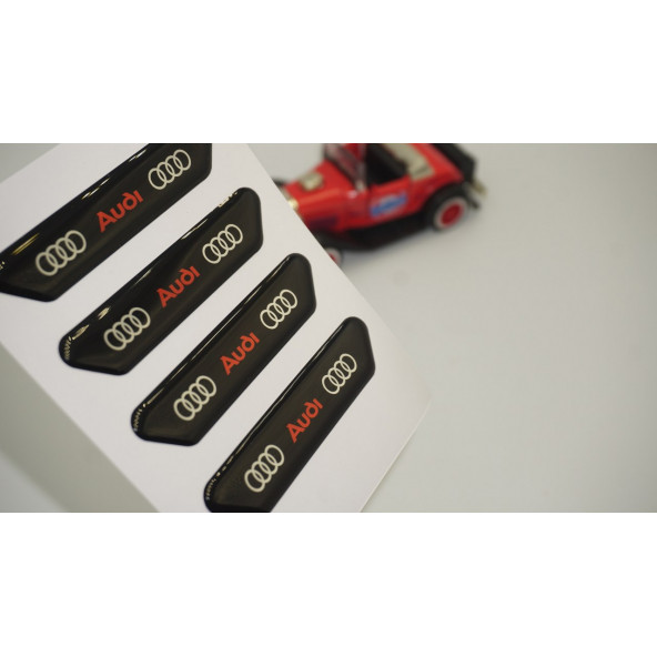 Audi Logo Kapı Kenarı Koruma Metalize Damla Desen 3M Band ürün görseli 1